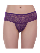 Fleurt Pack of 3 assorted Lace Panty for Women HOBFPT3-OS-01