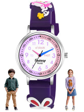 Fantasy World Blue 3D Print Rubber Strap Time Teacher Analog Watch Boys & Girls FW-25-SL-07