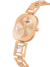 Sandy D Carter Metal Rose Gold Analogue Oval Watches for Women_Sandy D Carter-226-RG