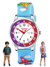 Fantasy World Blue 3D Print Rubber Strap Time Teacher Analog Watch Boys & Girls FW-25-SL-16