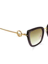 Celebrity Brown Plastic and Metal Frame With Brown UV Protected Lens Oversized Sunglasses for Women_6953-BK
