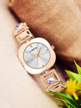 Sandy D Carter Metal White Analogue Oval Watches for Women_Sandy D Carter-225-WH