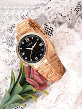 Sandy D Carter Metal Rose Gold Analogue Round Watches for Women_Sandy D Carter-159-BK