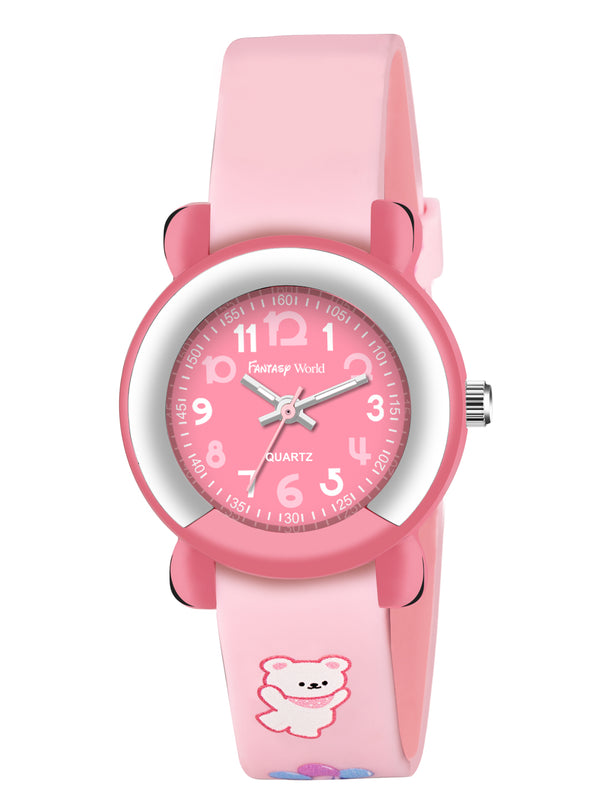 Fantasy World Stylish School Watch – Analog Timepiece for Boys & Girls FW24-2217-PTPK