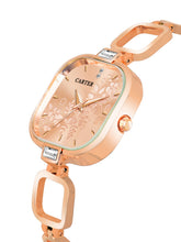 Sandy D Carter Metal Rose Gold Analogue Square Watches for Women_Sandy D Carter-219-RG