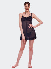 Fleurt Black Power Net Honey Moon Dress Dress for Women HOBF-BD-1024-BK