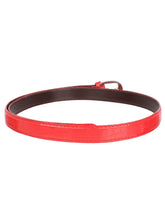 Sandy D Carter Women Red Synthetic Leather Waist Belt for Jeans & Formal Paint SDC-501-RD