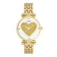 Fluid  Gold Round Metal Strap Analog Watches for Women FLWatch23-005-GD01