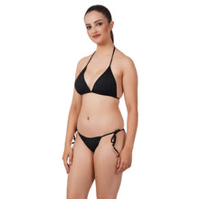 Fleurt Black One Size Polyester Bikini Lingerie Set For Women