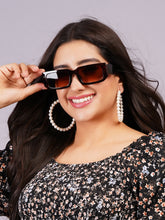 Celebrity Full Rim Black Plastic Frame With Black UV Protected Lens Other Sunglasses for Women_9280-1