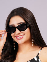 Celebrity Full Rim Black Plastic Frame With Grey UV Protected Lens Other Sunglasses for Women_9273-1