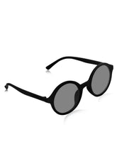 Celebrity Black Oval Plastic Sunglasses For Men CLSN25-11910-01