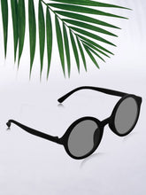 Celebrity Black Oval Plastic Sunglasses For Men CLSN25-11910-01