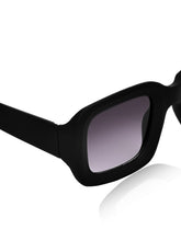 Celebrity Black Square Plastic Sunglasses For Men CLSN25-22908-01