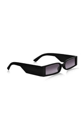 Celebrity Black Retro-Square Plastic Sunglasses For Men CLSN25-23012-01