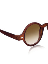 Celebrity Brown Oval Plastic Sunglasses For Men CLSN25-534-02