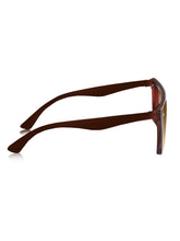 Celebrity Brown Rectangular Plastic Sunglasses For Men CLSN25-6087-02