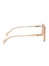 Celebrity Brown Retro-Square Plastic Sunglasses For Men CLSN25-82819-03