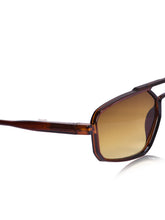 Celebrity Brown Retro-Square Plastic Sunglasses For Men CLSN25-82820-02
