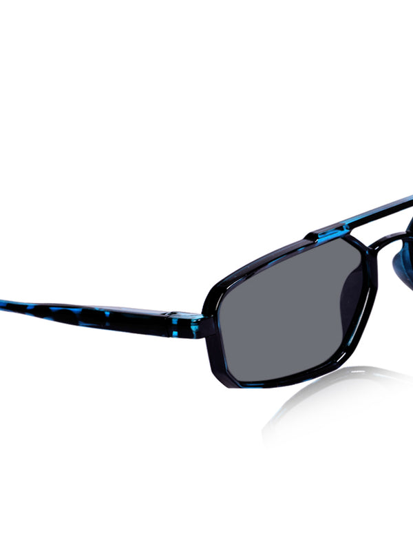 Celebrity Blue Retro-Square Plastic Sunglasses For Men CLSN25-82820-04
