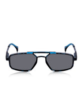 Celebrity Blue Retro-Square Plastic Sunglasses For Men CLSN25-82820-04