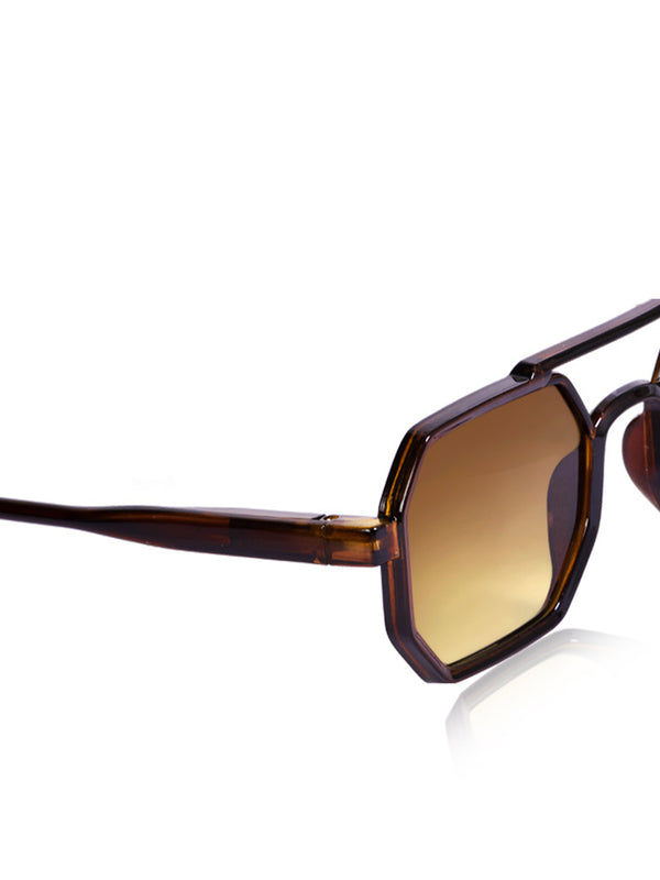 Celebrity Brown Round Plastic Sunglasses For Men CLSN25-82821-02