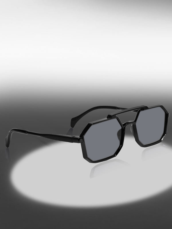 Celebrity Black Round Plastic Sunglasses For Men CLSN25-82822-01