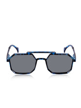 Celebrity Blue Round Plastic Sunglasses For Men CLSN25-82822-04