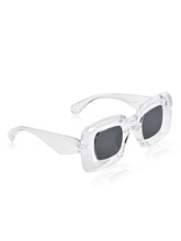 Celebrity White Retro-Square Plastic Sunglasses For Men CLSN25-86744-03