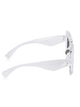 Celebrity White Retro-Square Plastic Sunglasses For Men CLSN25-86744-03