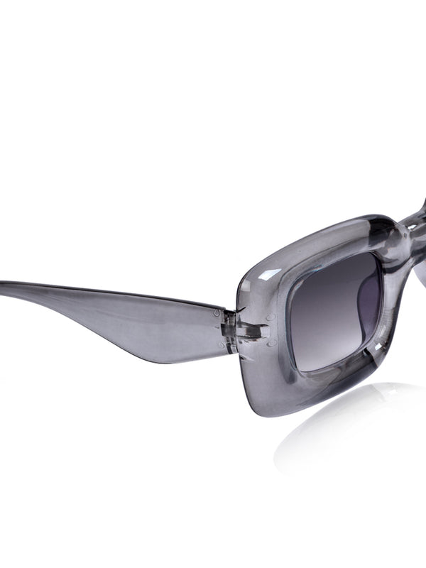 Celebrity Grey Retro-Square Plastic Sunglasses For Men CLSN25-86744-04