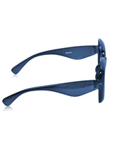 Celebrity Blue Retro-Square Plastic Sunglasses For Men CLSN25-86744-05
