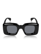 Celebrity Black Retro-Square Plastic Sunglasses For Men CLSN25-86744-07