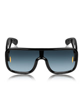 Celebrity Black Oversized Plastic Sunglasses For Men CLSN25-86984-01