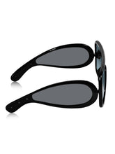 Celebrity Black Oversized Plastic Sunglasses For Men CLSN25-86984-01