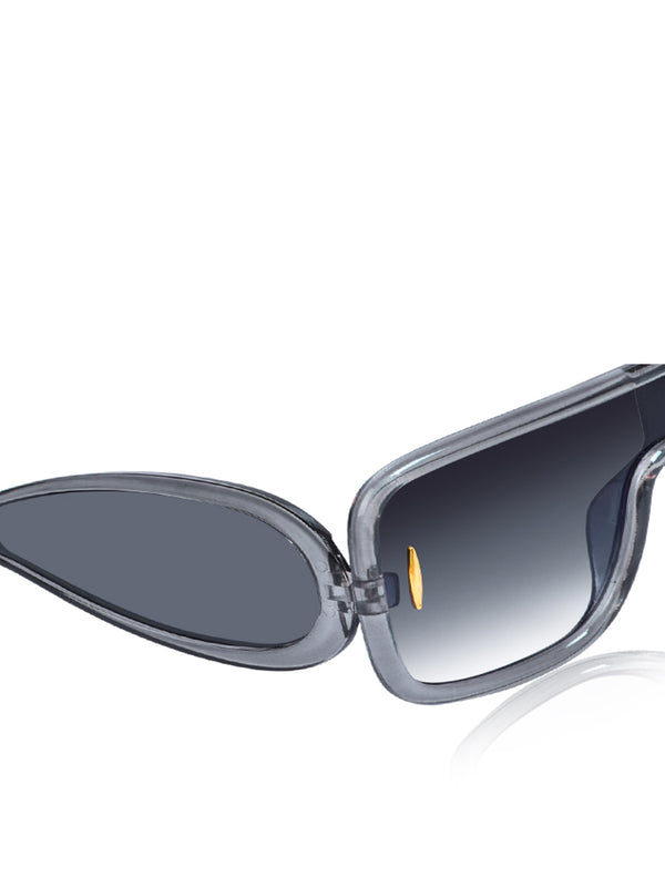 Celebrity Grey Oversized Plastic Sunglasses For Men CLSN25-86984-04