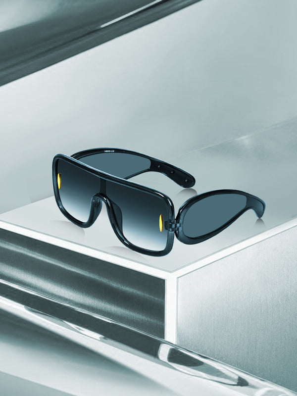 Celebrity Blue Oversized Plastic Sunglasses For Men CLSN25-86984-05