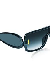 Celebrity Blue Oversized Plastic Sunglasses For Men CLSN25-86984-05