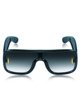 Celebrity Blue Oversized Plastic Sunglasses For Men CLSN25-86984-05