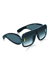 Celebrity Blue Oversized Plastic Sunglasses For Men CLSN25-86984-05