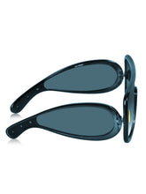 Celebrity Blue Oversized Plastic Sunglasses For Men CLSN25-86984-05
