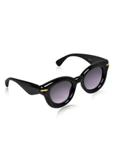 Celebrity Black Oval Plastic Sunglasses For Men CLSN25-87017-01