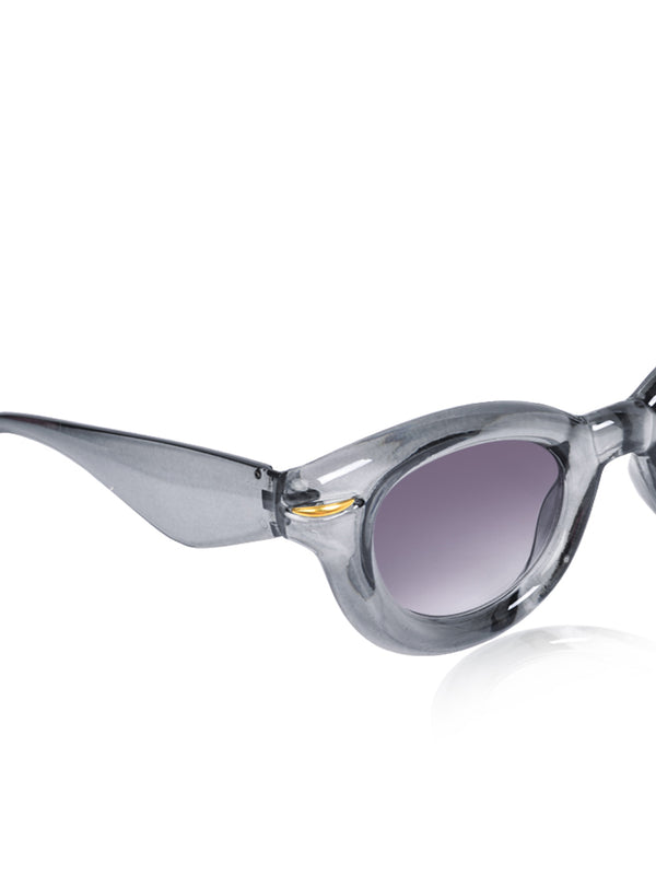 Celebrity Grey Oval Plastic Sunglasses For Men CLSN25-87017-04