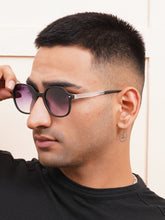 Celebrity Black Square Plastic Sunglasses For Men CLSN25-935 DC-1