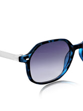 Celebrity Blue Square Plastic Sunglasses For Men CLSN25-936 DC-3