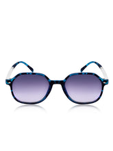 Celebrity Blue Square Plastic Sunglasses For Men CLSN25-936 DC-3