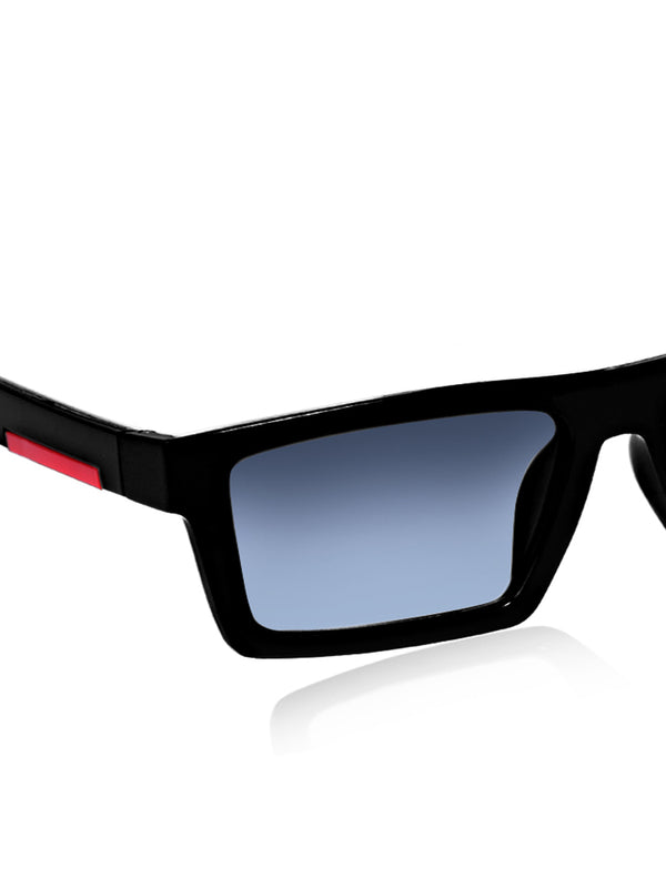 Celebrity Black Retro-Square Plastic Sunglasses For Men CLSN25-B1024-01