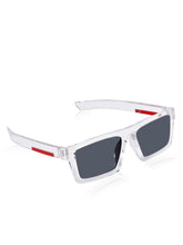 Celebrity White Retro-Square Plastic Sunglasses For Men CLSN25-B1024-03