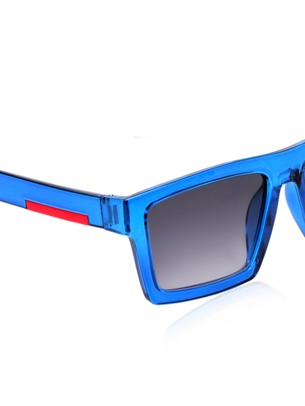 Celebrity Blue Retro-Square Plastic Sunglasses For Men CLSN25-B1024-05