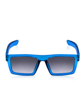 Celebrity Blue Retro-Square Plastic Sunglasses For Men CLSN25-B1024-05